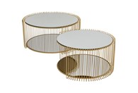 Set stolića Wire Double Brass