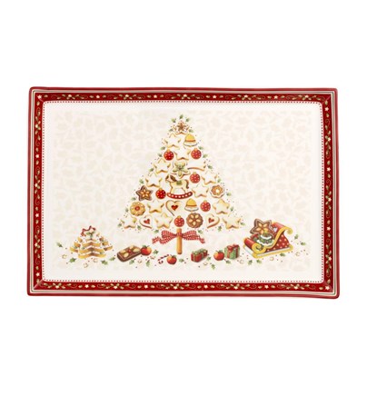 Winter Bakery Delight Veliki pravokutni pladanj za torte