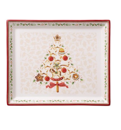 Winter Bakery Delight Mali pravokutni pladanj za torte