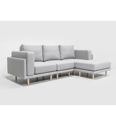 Sjedeća garnitura Clooods 2M, 21 cm nogice, tkanine Velare/Zina