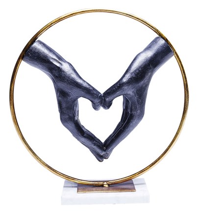 Dekoracija Elements Heart Hand 33cm