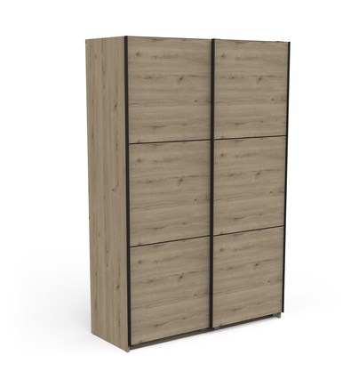 Ormar ALAHAMBRA (hrast + crna, 148x60x224)