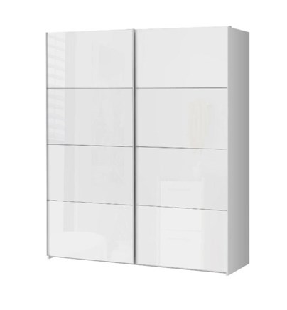 Ormar EASY PLUS A 507777+569663 (bijela + staklo, 225x65x208)