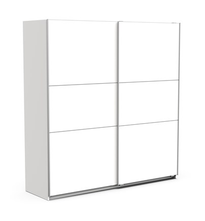 Ormar GHOST 200 (bijeli, Klizna vrata, 195x60x203)