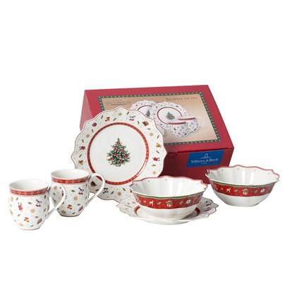 Toy's Delight Doručak za 2 osobe bijeli, set 6 kom
