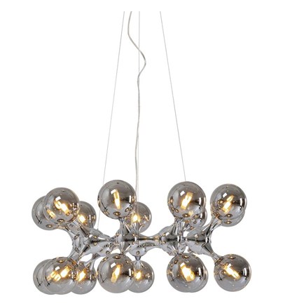 Visilica Atomic Balls Silver fi74cm
