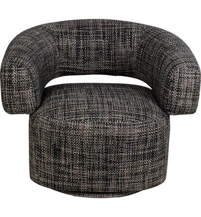 Okretna fotelja Maye Bow Grey