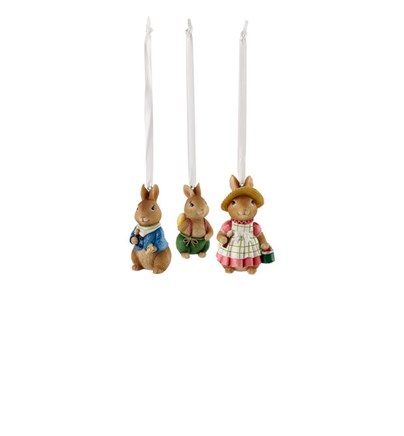 Spring Fantasy Accessories Viseći zec Set od 3
