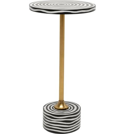 Pomoćni stol Domero Swirl Gold fi25cm