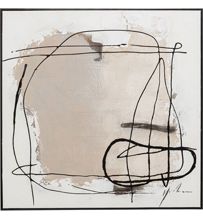 Uokvirena slika Dust Grey 100x100cm