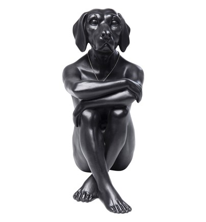 Dekorativna figura Dog Marc Black