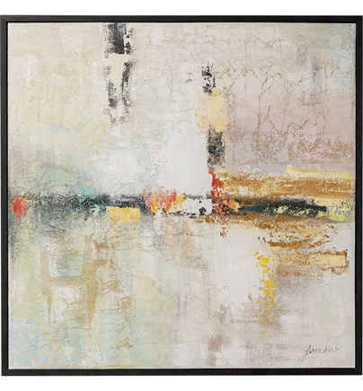 Uokvirena slika Dust Gold 120x120cm