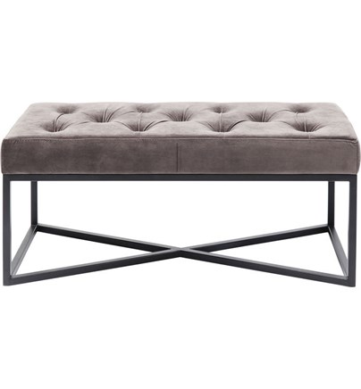 Klupa Crossover Grey Black 90x40cm
