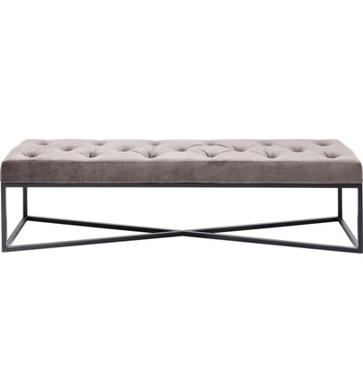 Klupa Crossover Grey Black 150x40cm