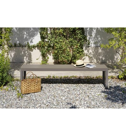 Klupa RIO  ALU EXT.ANTHRAC COATED-ANTHRAC
