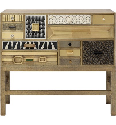 Visoka komoda Chalet Gold 13 Drawers