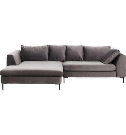 Kutna garnitura Gianni Velvet Grey Left bl