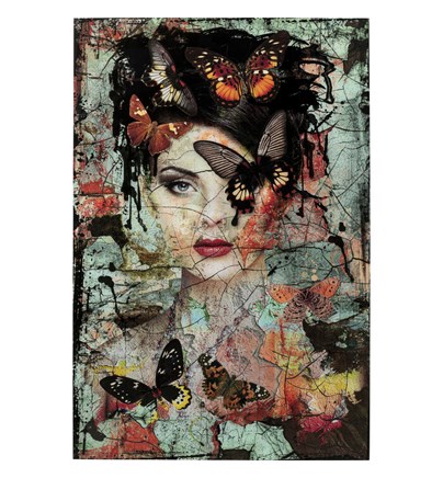 Staklena slika Lady Butterfly 100x150cm