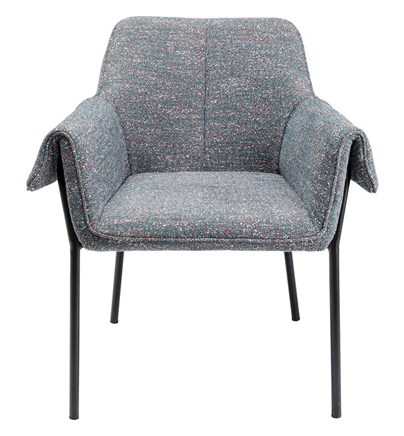Stolica with Rukonaslon Bess Grey Flitter