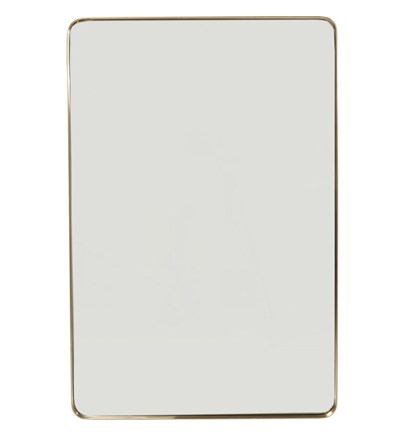 Zidno ogledalo Curve Brass 80x120cm