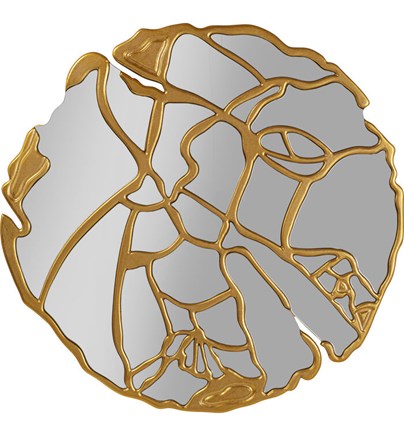 Zidno ogledalo Pieces Gold fi100cm