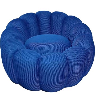 Okretna fotelja Peppo Bloom Blue