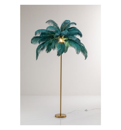 Podna lampa Feather Palm Green 165cm