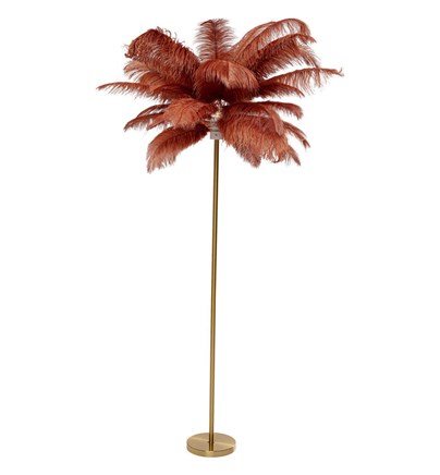 Podna lampa Feather Palm Rusty Red 165c