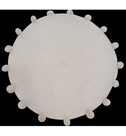  PODNA PROSTIRKA POMPON ECRU 70CM
