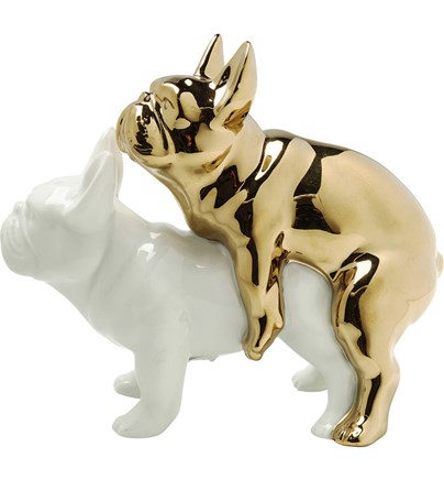 Dekorativna figura Love Dogs Gold