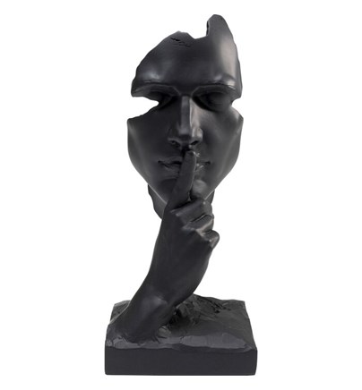 Dekoracija Quiet Face Black 31cm