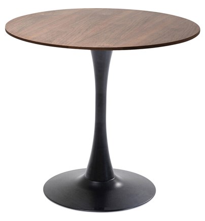 Stol Schickeria Walnut Black fi80cm