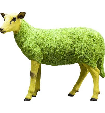 Dekorativna figura Sheep Colore Green