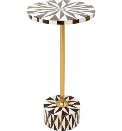 Pomoćni stol Domero Star Brown White fi25