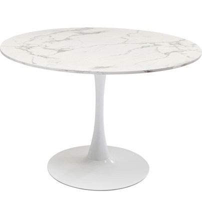 Stol Schickeria Marble White fi110cm