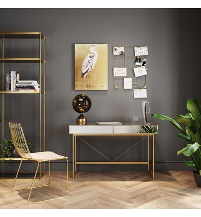 Desk Soran Gold 120x50cm