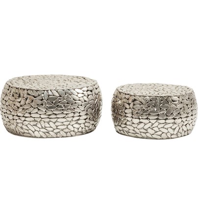 Klub stolić Pebbles Deluxe Silver (2/