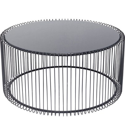Klub stolić Wire Uno Black fi80cm