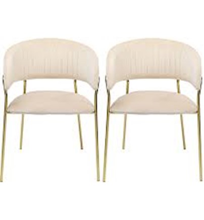 Stolica with Rukonaslon Belle Velvet Cream