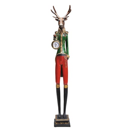 Stol Clock Gentleman Deer