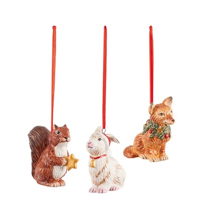 Nostalgic Ornaments Orn. forest animals,set3p
