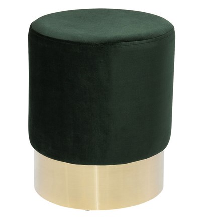 Tabure Cherry Dark Green Brass fi35cm