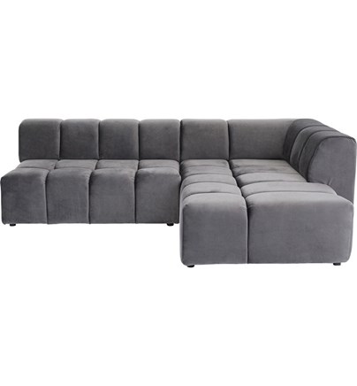 Kutna garnitura Belami Velvet Grey Right