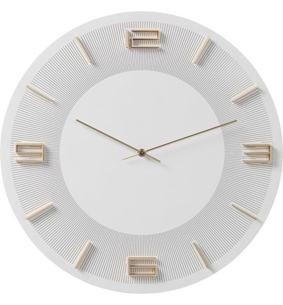 Zidni sat Leonardo White/Gold fi49cm